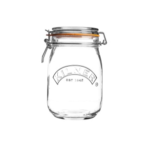 Borcan de sticla Kilner cu capac, 1L, rotund, etans