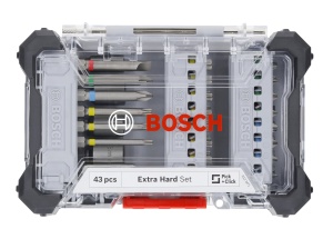 Bosch 43x Set de capete de surubelnita extra dure, 43 buc. (197 x 110,5 mm, Accesorii profesionale Surubelnita, Masina de gaurit/insurubat) - Img 2