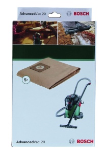 Bosch Casa si gradina Bosch 5x Saci de filtrare din hartie (Accesorii pentru aspiratoare AdvancedVac 20) - Img 2