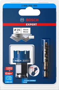 Bosch Expert Sheet Metal Lochsage 25mm Carbide Tehnologie pentru otel si inox - Img 2