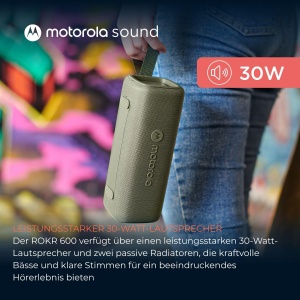Boxa portabila Bluetooth Motorola ROKR 600 Verde 30W IP67 Autonomie 6 ore - Img 3