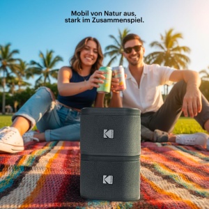 Boxa portabila KODAK SOUNDBRIX, wireless, 5W, 3 ore autonomie, gri - Img 4