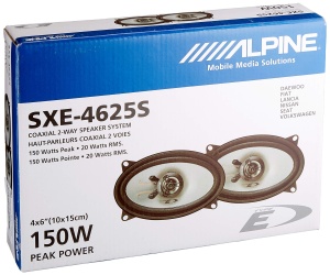 Boxe auto Alpine SXE-4625S 2 cai coaxiale 60W Negru - Img 2