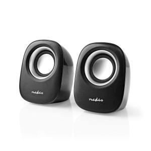 Boxe PC NEDIS 2.0, 12W, USB, NegruSilver - Img 6