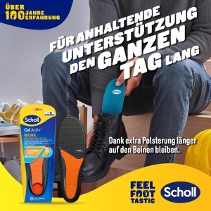 Branturi pentru incaltaminte Scholl GelActiv Work, barbati, confort zilnic, marime 40-46 - Img 2