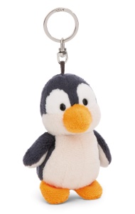 Breloc Pinguin NICI 10cm - gri, jucaus si ecologic