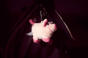 Breloc Plush Porc Loulou Schaffer, 8 cm, Roz-Pink - Img 4