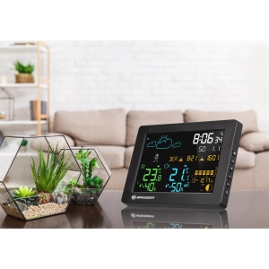 Bresser MeteoTemp Baro HZ Statie Meteo Culoare Negru Display Color Functie Barometru - Img 2