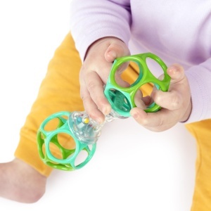 Bright Starts Oball Greifling Ball Rassel Jucarie interactiva pentru bebelusi si copii - Img 4
