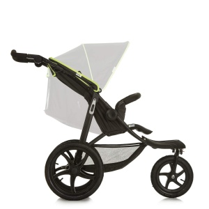 Buggy pentru copii Hauck Runner, 3 roti, XL Luftrreifen, NegruGalben - Img 5