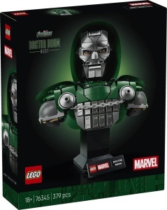 Busta LEGO Marvel Doctor Doom 76345, 1403 piese, cu minifigurina, decorativa - Img 8