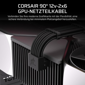 Cablu de alimentare GPU CORSAIR Typ 5 12V 2x6, 90, ultra-flexibil, compatibil cu NVIDIA GeForce RTX - Img 2