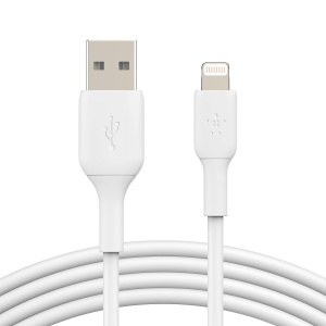 Cablu Lightning Belkin MFi 3m pentru iPhone, iPad, AirPods, Alb