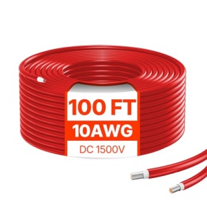 Cablu prelungitor pentru panou solar VEVOR 100FT cablu prelungitor solar 10AWG cablu fotovoltaic impermeabil IP67 de 6 mm2 pentru panouri solare pentr - Img 11