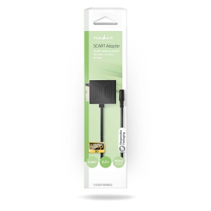 Cablu SCART Nedis - Stecker SCART, Buchse SCART, 3.5 mm, 0.20 m, Negru - Img 2