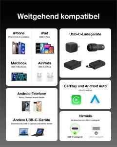 Cablu USB-C Belkin, 1.5m, 60W, flexibil, negru - Img 5