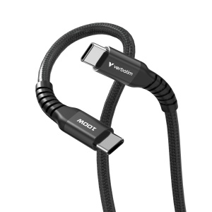 Cablu USB-C Verbatim Sync Charge 100W PD 3.0, 120 cm, Auto-rasucire - Img 2