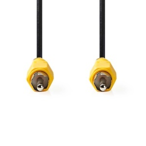 Cablu video composite NEDIS RCA 2.00 m, negru, PVC - Img 2