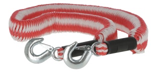 Cablul de remorcare elastic Kerbl 37701, 4 m, 3500 kg, 2 carabine - Img 1