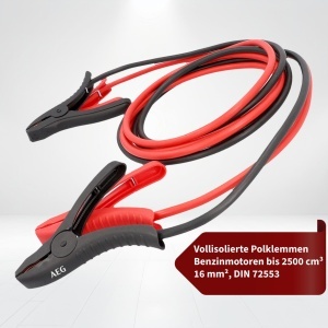 Cabluri de pornire auto AEG Alu-Tec 1224V 2x3m cu tehnologie cupru-aluminiu - Img 2