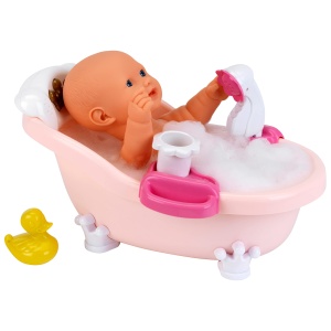 Cada pentru papusi Theo Klein 1665 Baby Coralie cu lumini si sunete, 42 cm - Img 3