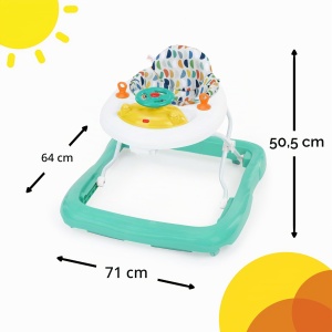 Cadran de mers Bright Starts Ready to Roll, 2 moduri, unisex, 6-12 luni - Img 7