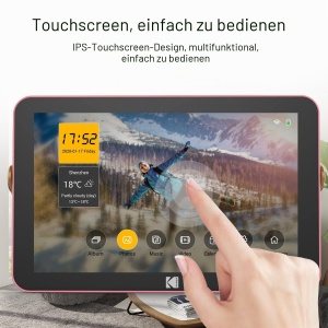 Cadru foto digital Kodak RWF-108, 10 inch, WiFi 6, 32 GB, roz - Img 6