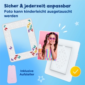 Cadru foto personalizabil VTech Mosaic Magic Lights, cu 70 pietre colorate, 12 melodii - Img 5