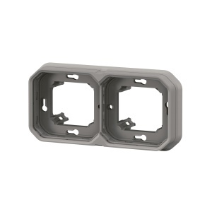 Cadru subteran Legrand Plexo New, 2-fach, gri, montare orizontalaverticala - Img 3