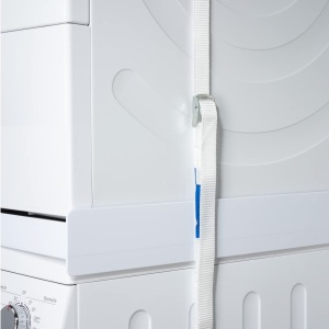 Cadru universal Xavax Basic alb pentru montare uscator pe masina de spalat cu curea de fixare - Img 7