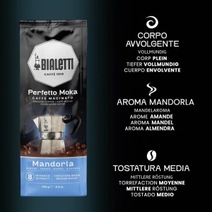 Cafea Macinata Bialetti Perfetto Moka Nocciola, 21.5 Kg, Aromata cu Migdale, 6x250g - Img 4