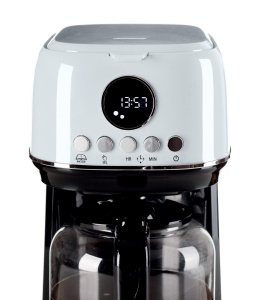Cafetiera Ariete Moderna 1318, Cafea autentica, Filtru pentru 1 sau 2 cani, Maxi cappuccino, Oprire automata, Rasnita de cafea cu capacitate de 250 g, Alb - Img 5