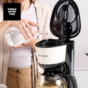 Cafetiera cu filtru Taurus Verona Vintage Cream, 12 cesti, 1000W, crem - Img 4