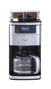 Cafetiera cu rasnita Vestel FCMG7080 X, 12 cesti, 900W, inox