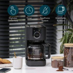 Cafetiera Princess Moments 246060 Negru WiFi Timer 15L 10-15 cesti - Img 4