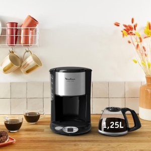 Cafetiera programabila Moulinex FG362810, 1.25L, 10-15 cesti, functie pastrare la cald, negru - Img 4