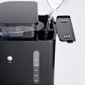 Cafetiera Severin KA 4813 cu Rasnita Integrata Timer 10 Cesti 1000W NegruInox - Img 5