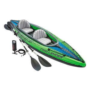 Caiac gonflabil Intex, verde, 351 x 76 x 38 cm - Img 1