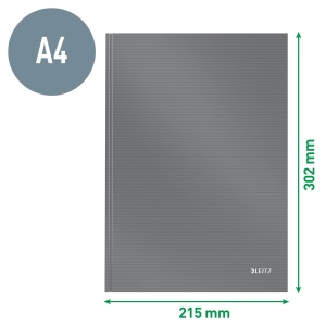 Caiet A4 Leitz Solid 160 pagini, 80 gm, Hardcover, Hellblau - Img 4