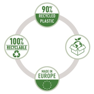Caiet de sarcini Leitz Recycle A4, 40 huse, 80 foi, negru - Img 7