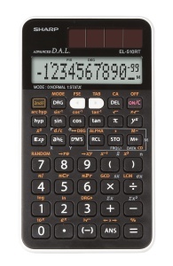 Calculator stiintific SHARP EL-510RT, 169 functii, alimentare solara, alb