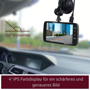 Camera auto AEG Dashcam DC 2, Full HD, display IPS de 4, cu asistenti de siguranta - Img 7