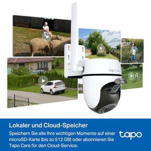 Camera de securitate Tapo C501GW 360deg cu cartela SIM, nu este necesar Wi-Fi, Starlight Color Night Vision, detectare AI gratuita, alimentare DC/PoE, 1080P, IP66, stocare locala si cloud - Img 10