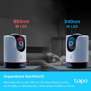 Camera de securitate Wi-Fi interioara Tapo C225 360deg, 2K 4MP, mod de confidentialitate fizica, senzor Starlight, detectare miscare, compatibil cu Apple Homekit, Alexa si Google Home - Img 6