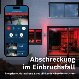 Camera de supraveghere exterioara Bosch Smart Home Eyes II, 1080p Full HD, cu alarma si lumina, antracit - Img 8