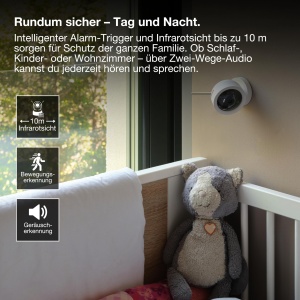 Camera de supraveghere OSRAM SMART WiFi 4MP 2K QHD, Nocturna 7m, Alb - Img 4