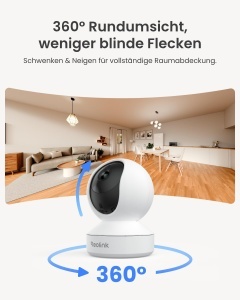 Camera de supraveghere Reolink E1 4MP 360deg Auto-Tracking Detectare persoane si animale - Img 5