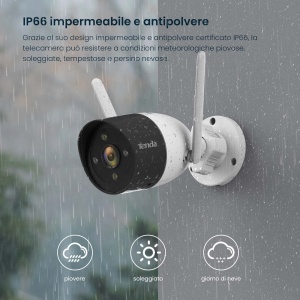 Camera de supraveghere Tenda CT3 1080P IP66 vedere nocturna color si audio bidirectional - Img 6