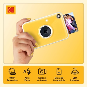 Camera digitala Kodak Printomatic, 10MP, compacta, albastra, cu 20 fotografii ZINK - Img 2