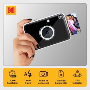 Camera digitala Kodak Printomatic cu husa (Rosa) si 20 fotografii Zink, 10MP - Img 2